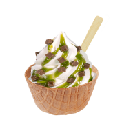 Sundae Extra Pistazie Brownie,Soft Ice Corner,Angelo,Good Choice;Klein 3,35 - Gross 3,85