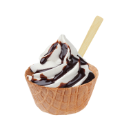 Sundae Schokolade,Soft Ice Corner,Angelo,Good Choice;Klein 2,85 - Gross 3,35